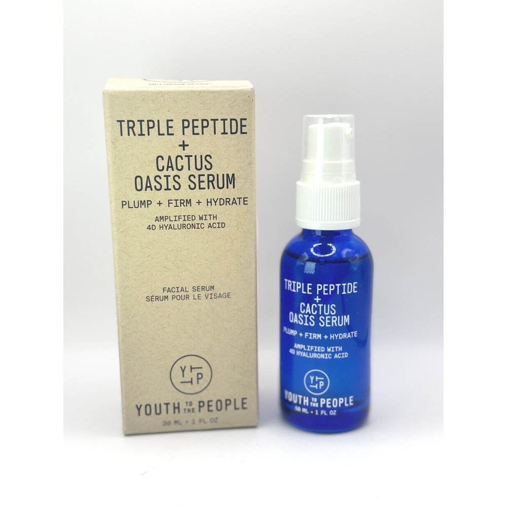 Youth To The People Triple Peptide + Cactus Oasis Serum 1oz NEW